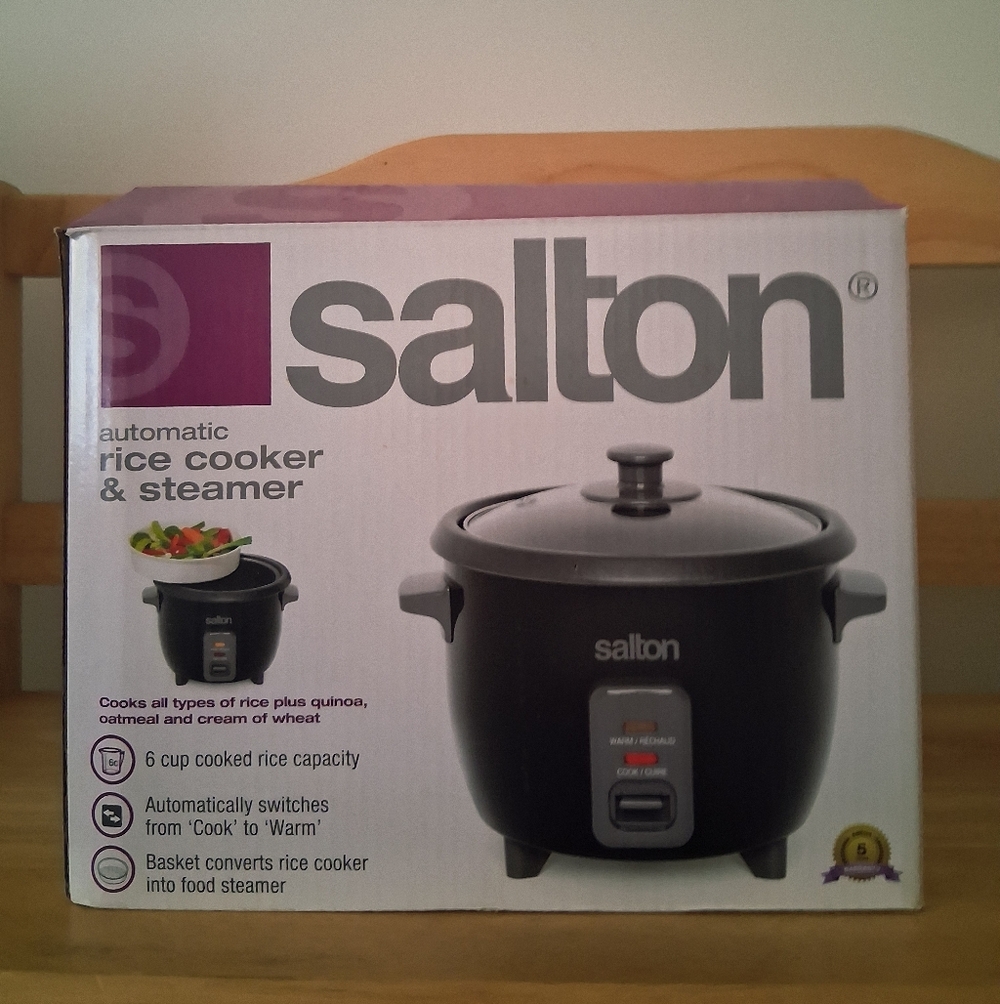 NEW Salton Rice Cooker & Steamer